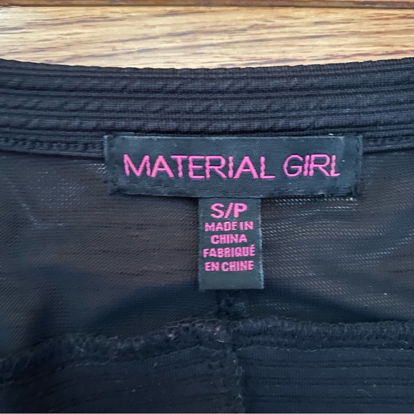 Material Girl Hudsons’s Bay Black Blazer with Mesh Sleeves - Picture 2 of 10